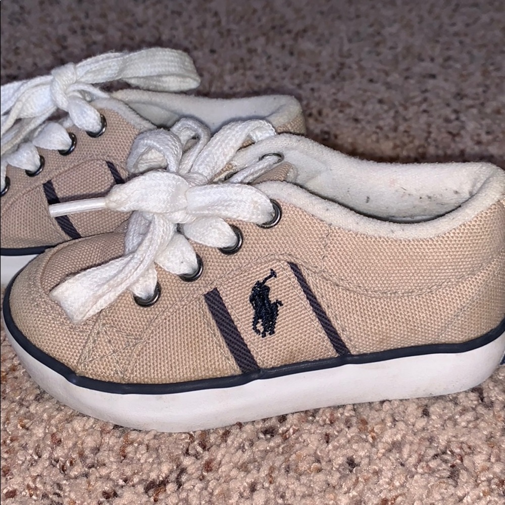 Polo Ralph Lauren khaki sneakers!